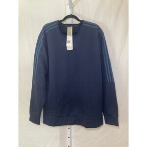 NWT Adidas Classis Crew 3-Stripes Crew - Mens Size XL - Black